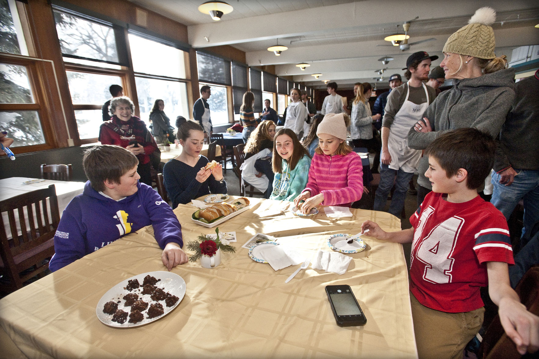Eager taste testers